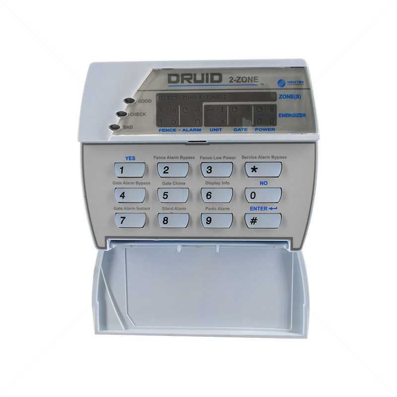 Keypad - DRUID Keypad 2 Zone (o HV Fence Meter)