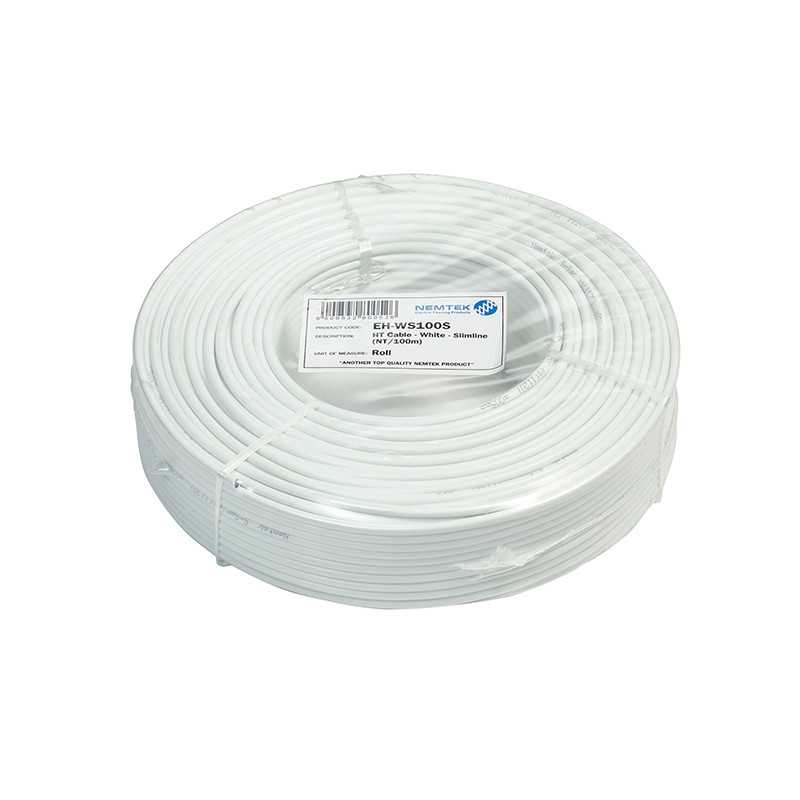 HT Cable - Slimline 100m White