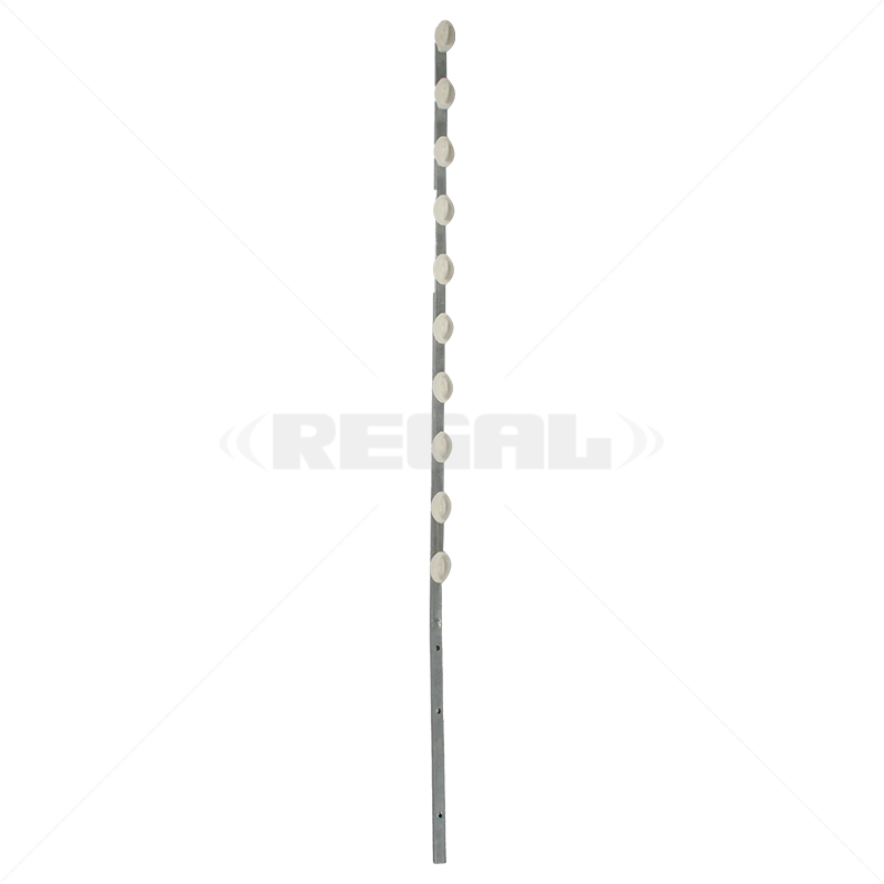 Nemtek Fence Pole - 10Line Square Tube Jurassic Galvanised Angle WB