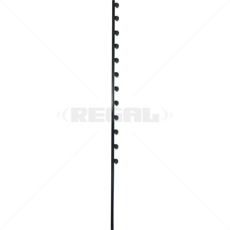 F/Pole - 12Line Straight Tube Black