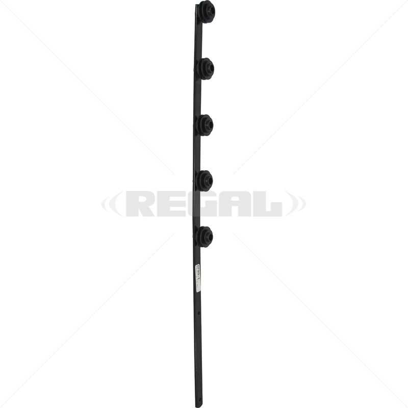 F/Pole - 5Line Flat Bar Black