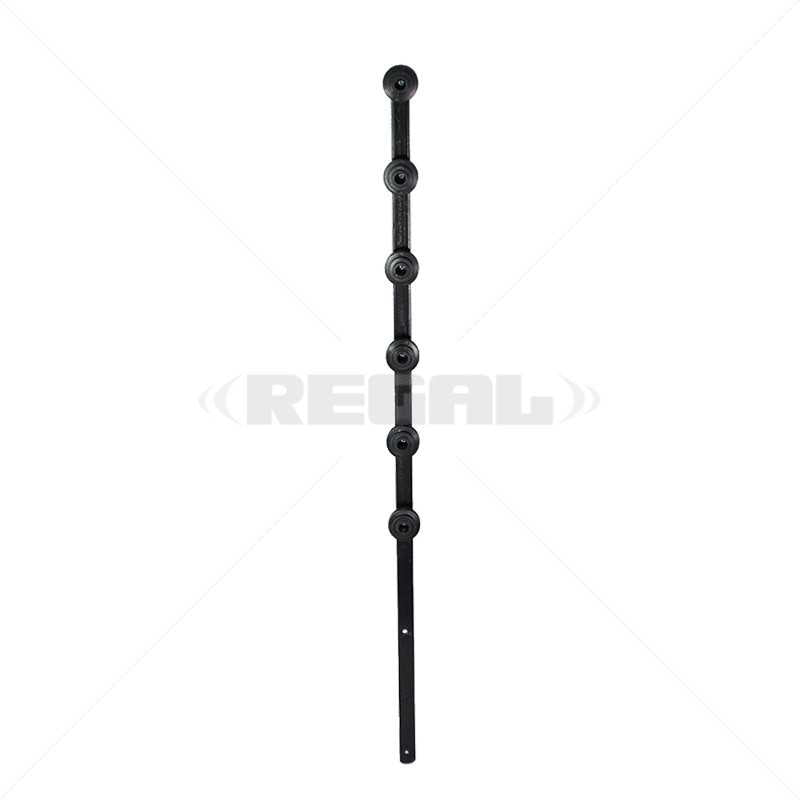 F/Pole - 6Line Flat Bar Flat Black