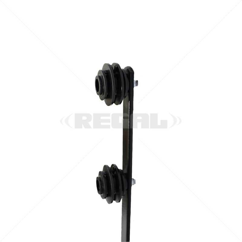 Nemtek Fence Pole - 6Line Flat Bar Straight Black
