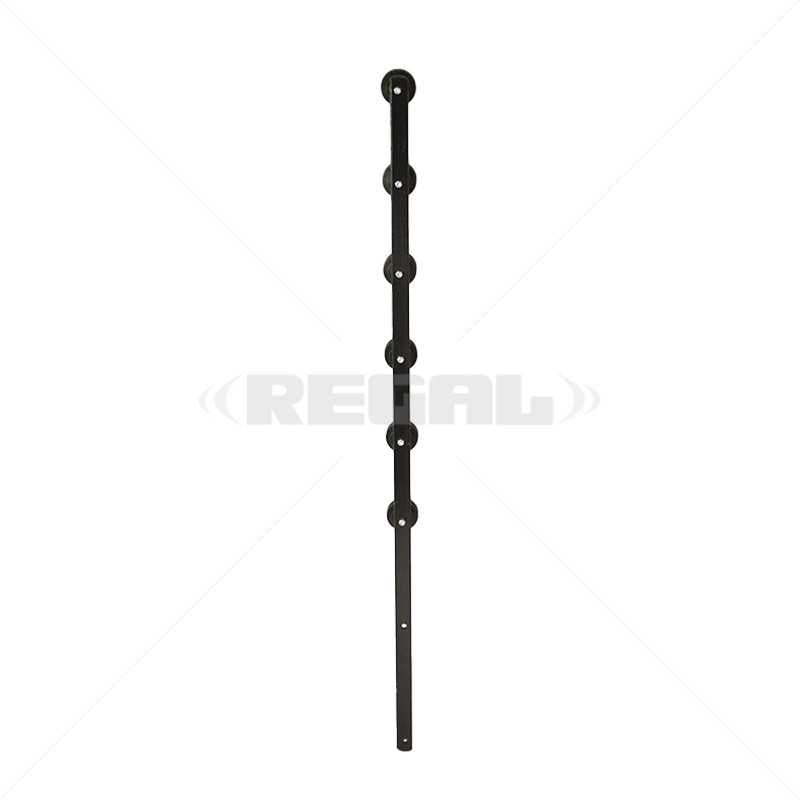 F/Pole - 6Line Flat Bar Flat Black