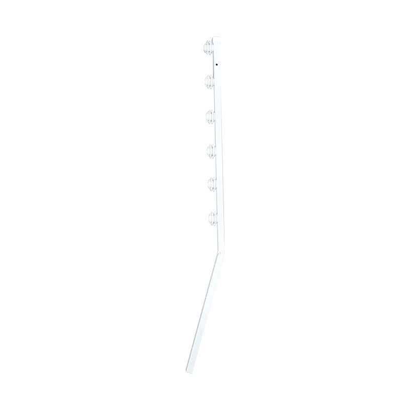 F/Pole - 6Line Angle Tube White
