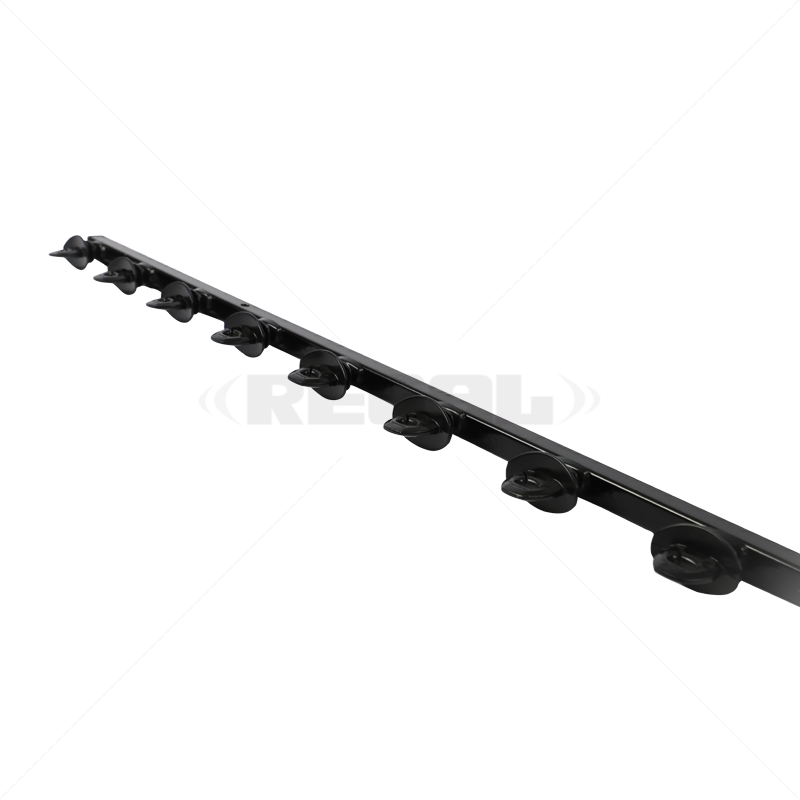 Nemtek Fence Pole-8Line SQT Juras Galv P/Coat Angled B/B