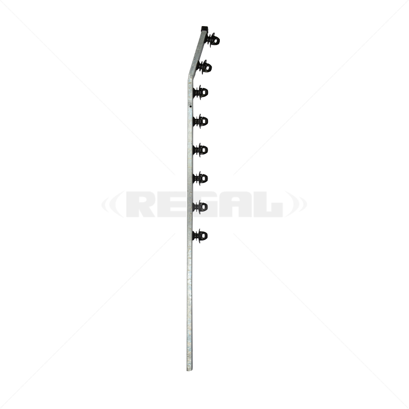 Nemtek Fence Pole - 8Line Square Tube Golf Jurassic Galvanised BB