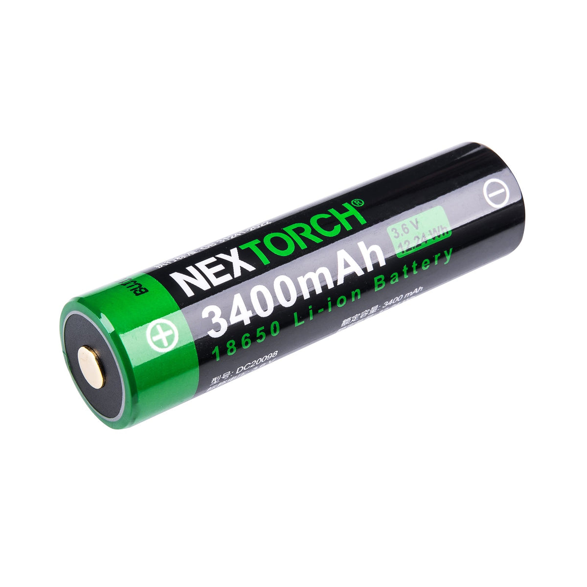 Nextorch 18650 3400mAh Li-ion Battery | USB-C Rechargeable