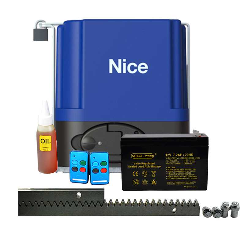 Nice Drive 500 Kit + 4m Nylon Rack + 2x TX4 incl. Plug-in Transformer