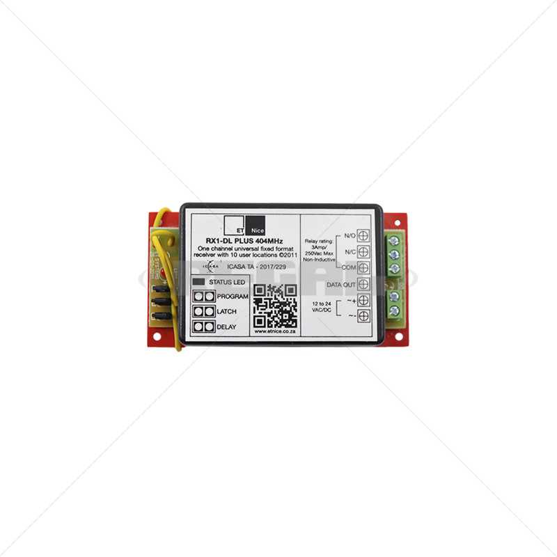 Nice Rx 1 Channel - Learn 404MHz 40Bit