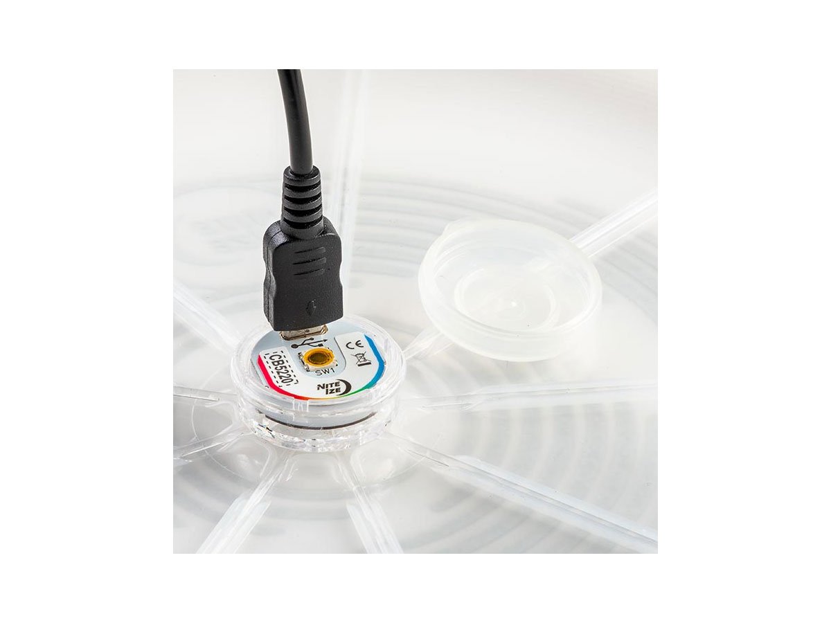 Nite Ize FlashFlight Rechargeable Light Up Flying Disc - Disc-O Tech