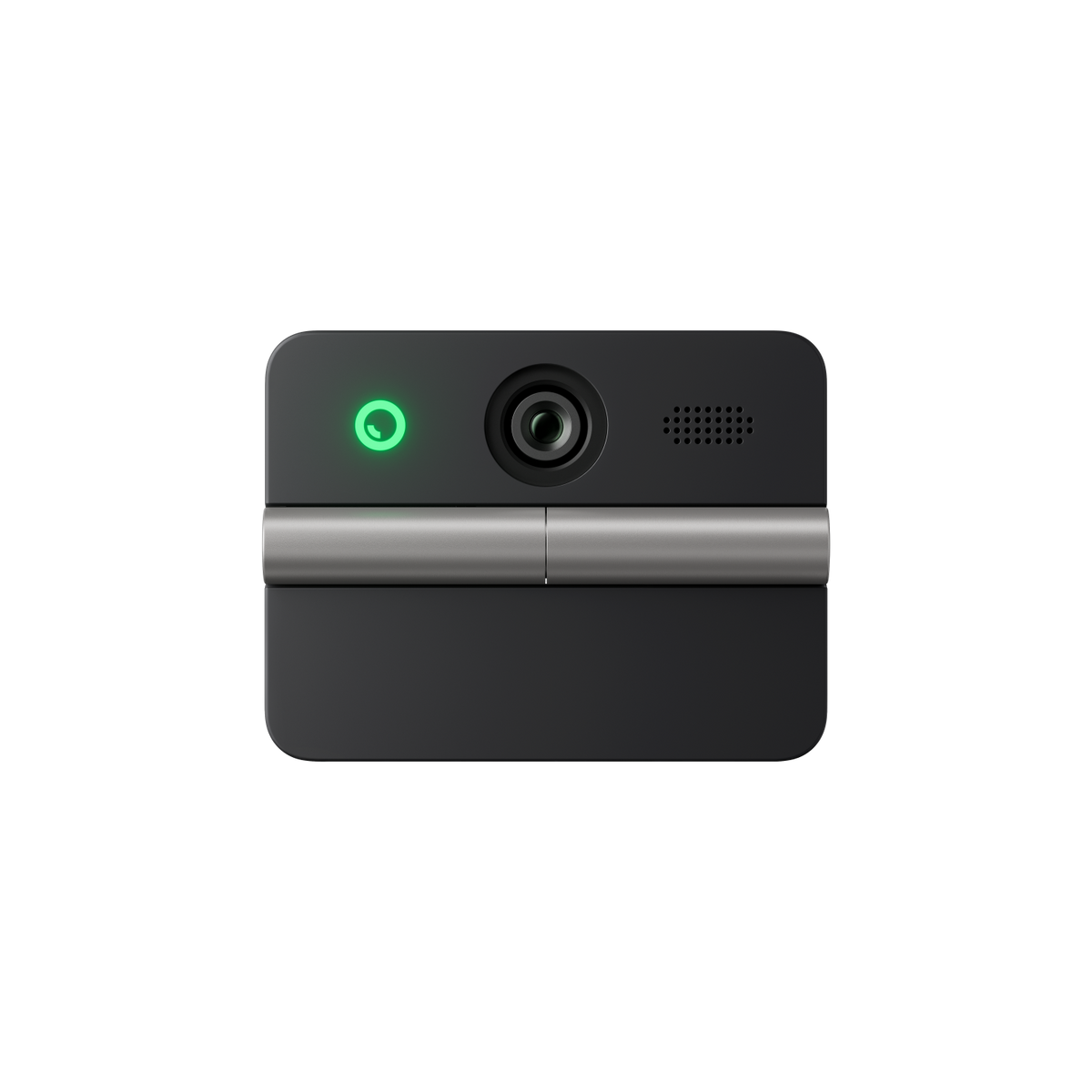 OBSBOT Meet Flip AI 4K webcam — folded, front view