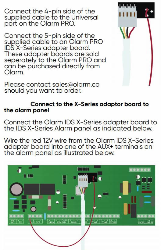 Olarm Pro IDS-X-Series Adapter