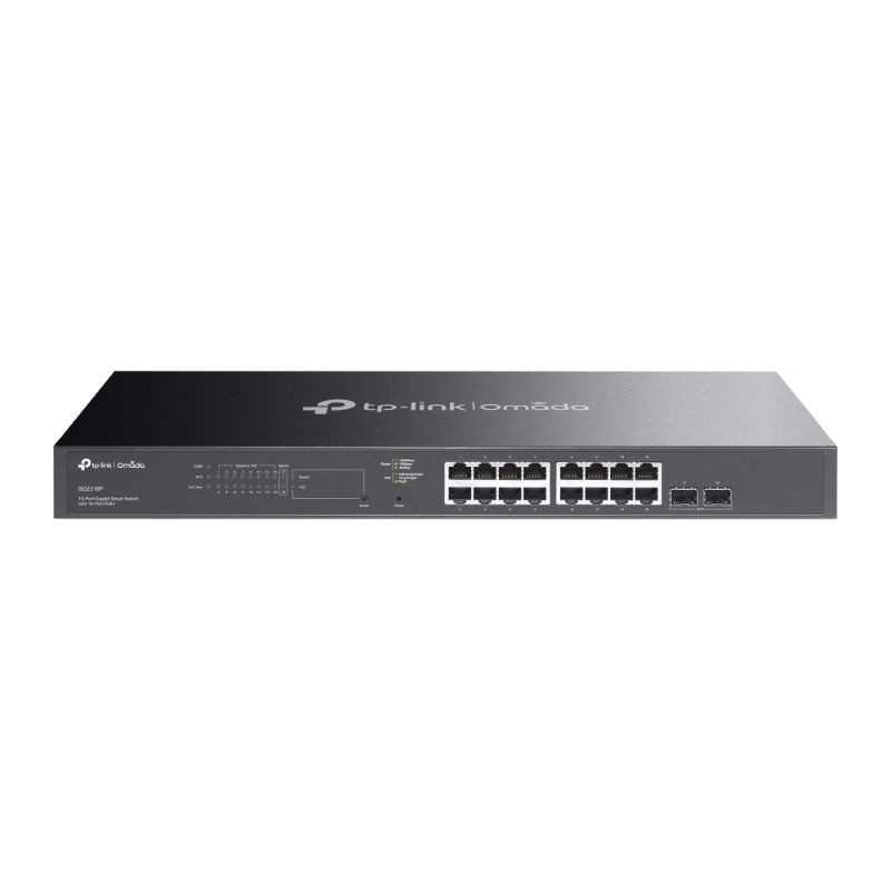 Omada 18 Port Gigabit Smart Switch with 16-Port PoE + 2 SFP Ports