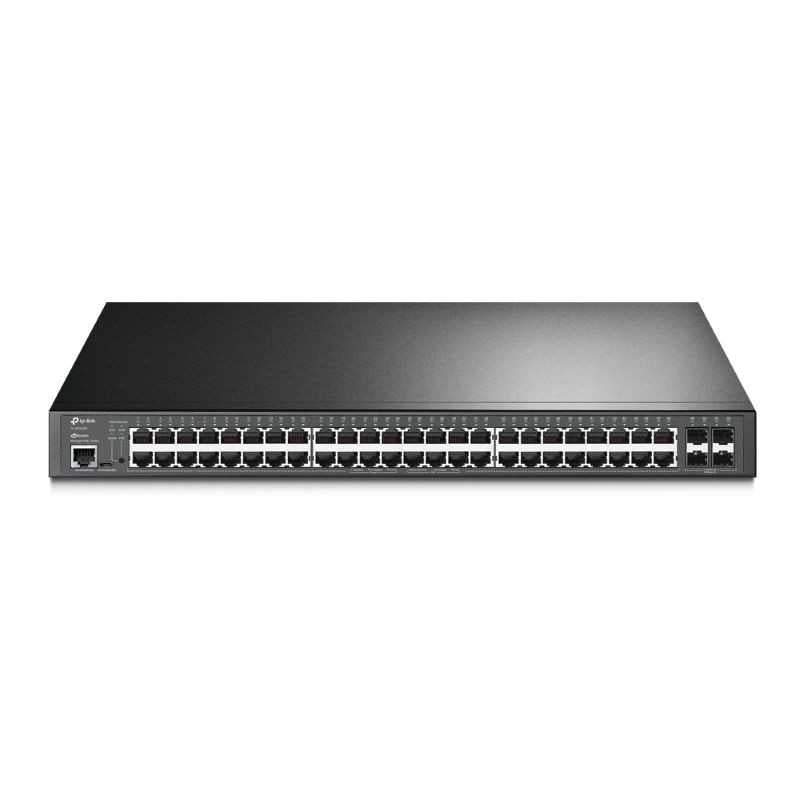 Omada 52 Port Gigabit L2+ Managed Switch, 48-Port PoE + 4 SFP Ports