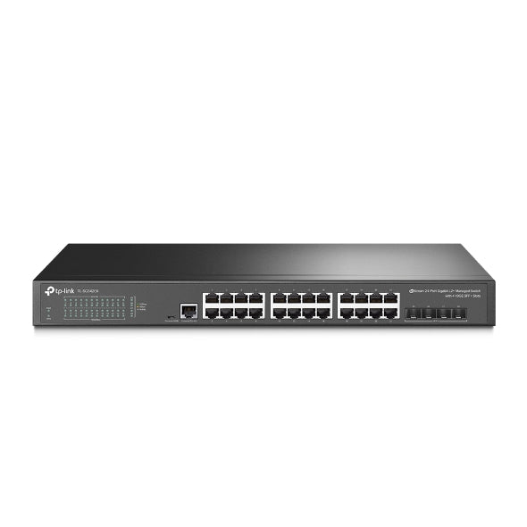 TP-Link 24-Port Gigabit L2+ Managed Switch with 4 x 10GE SFP + Slots
