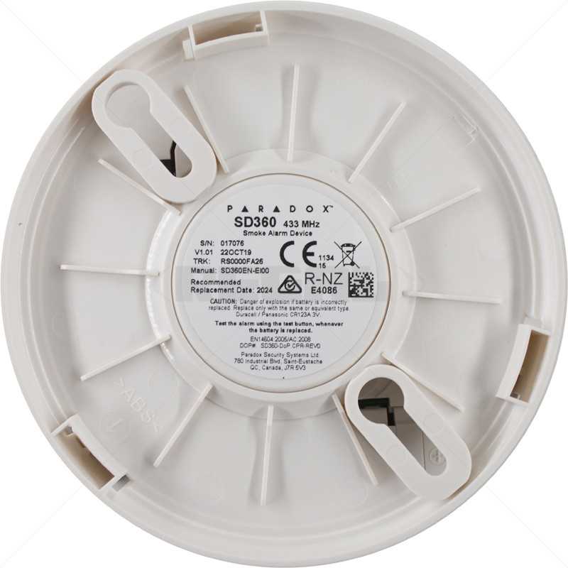 Paradox Smoke Detector Wireless SD360