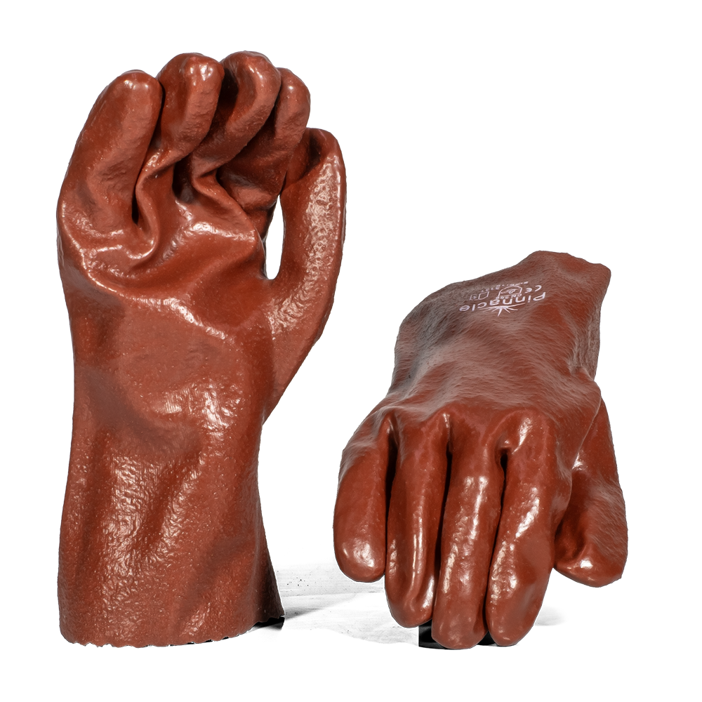 Pinnacle Brown PVC ABRASION Glove Open Cuff 27cm (13-100318A)