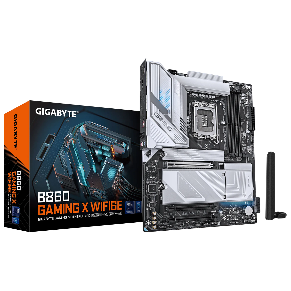 GIGABYTE Intel® B860 Chipset for LGA 1851; 4x DDR5; 3x M2; HDMI/DP/USB4.0 ; ATX.