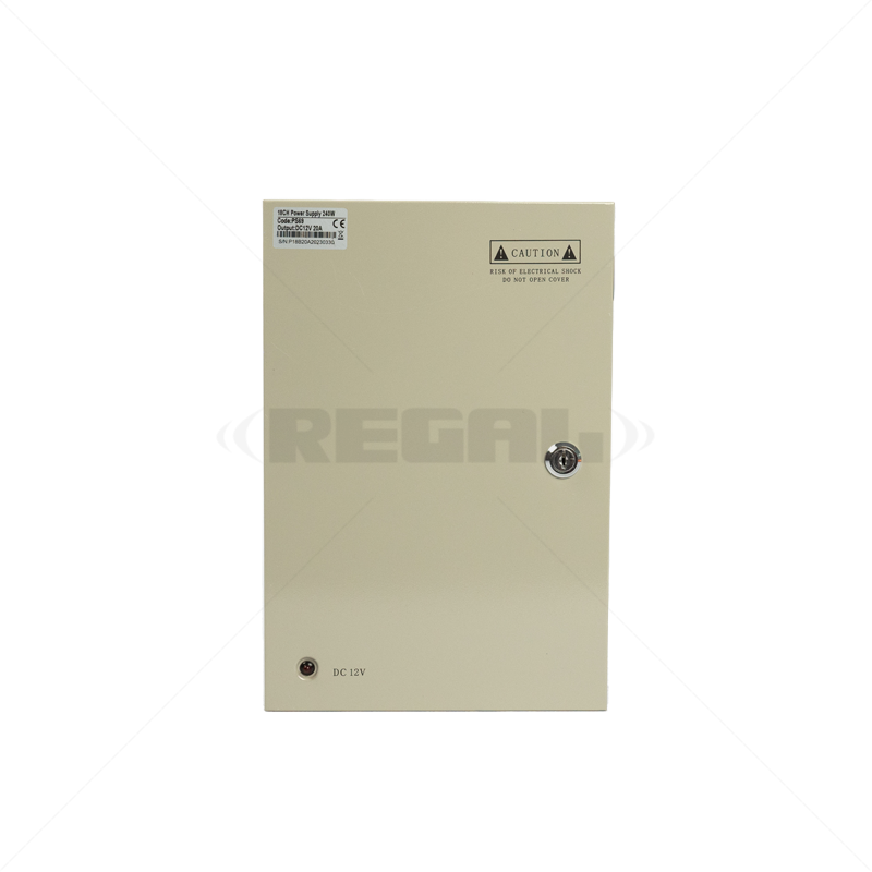 Securi-Prod Power Supply CCTV 18way 20Amp Distribution Box