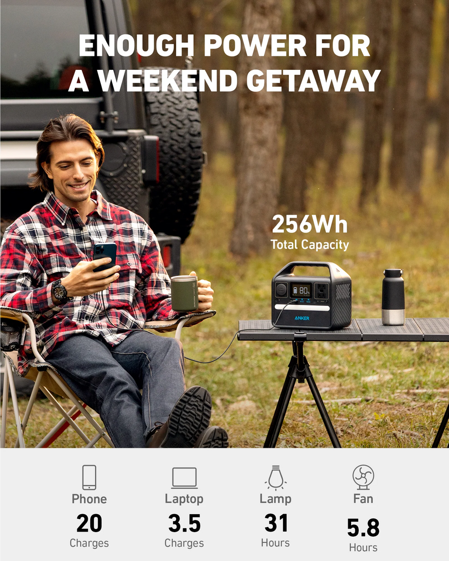 Anker PowerHouse 521 256Wh Portable Power Station - Guards On Duty Shop