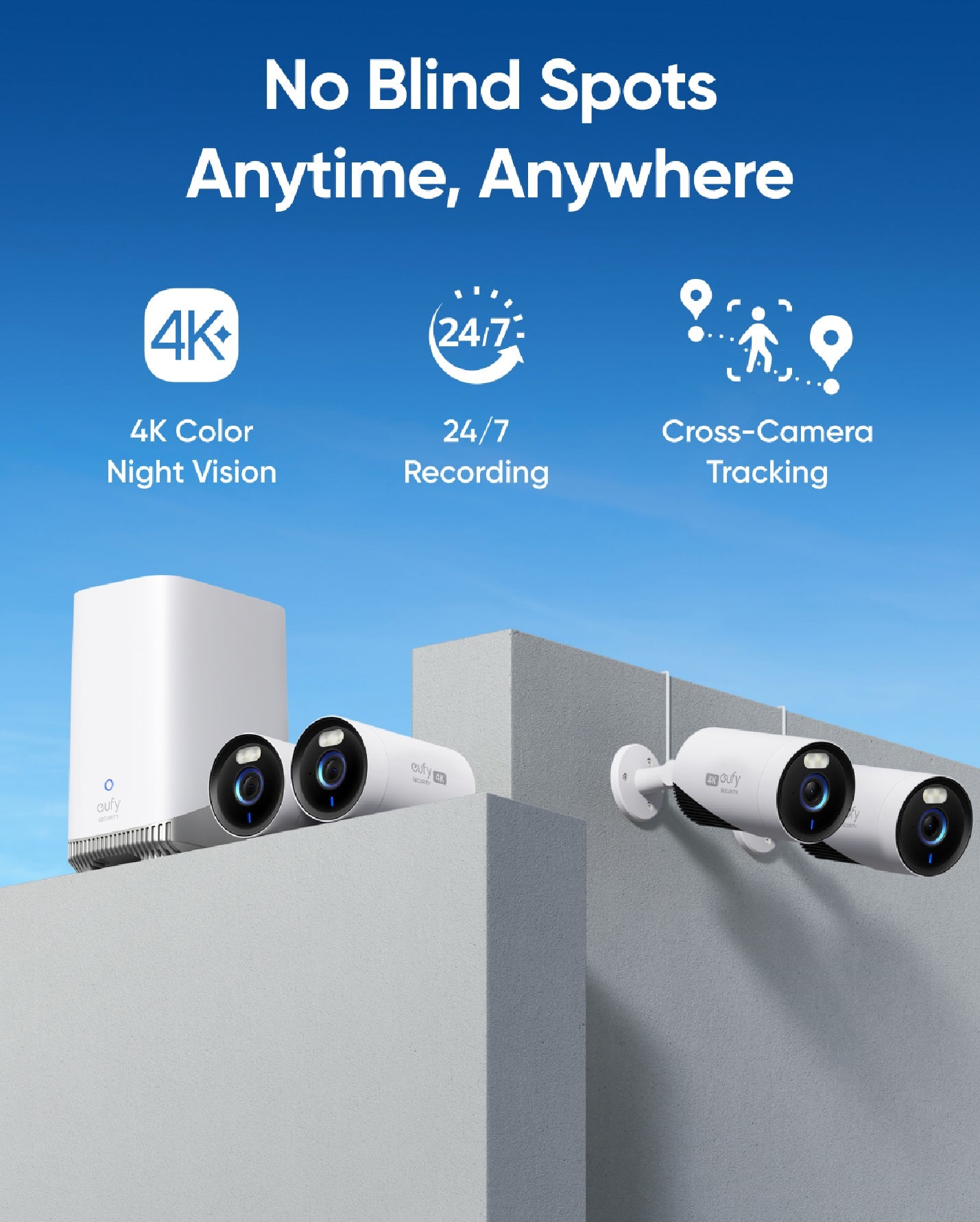 EufyCam E330 (Professional) 4-Cam Kit - Guards On Duty Shop
