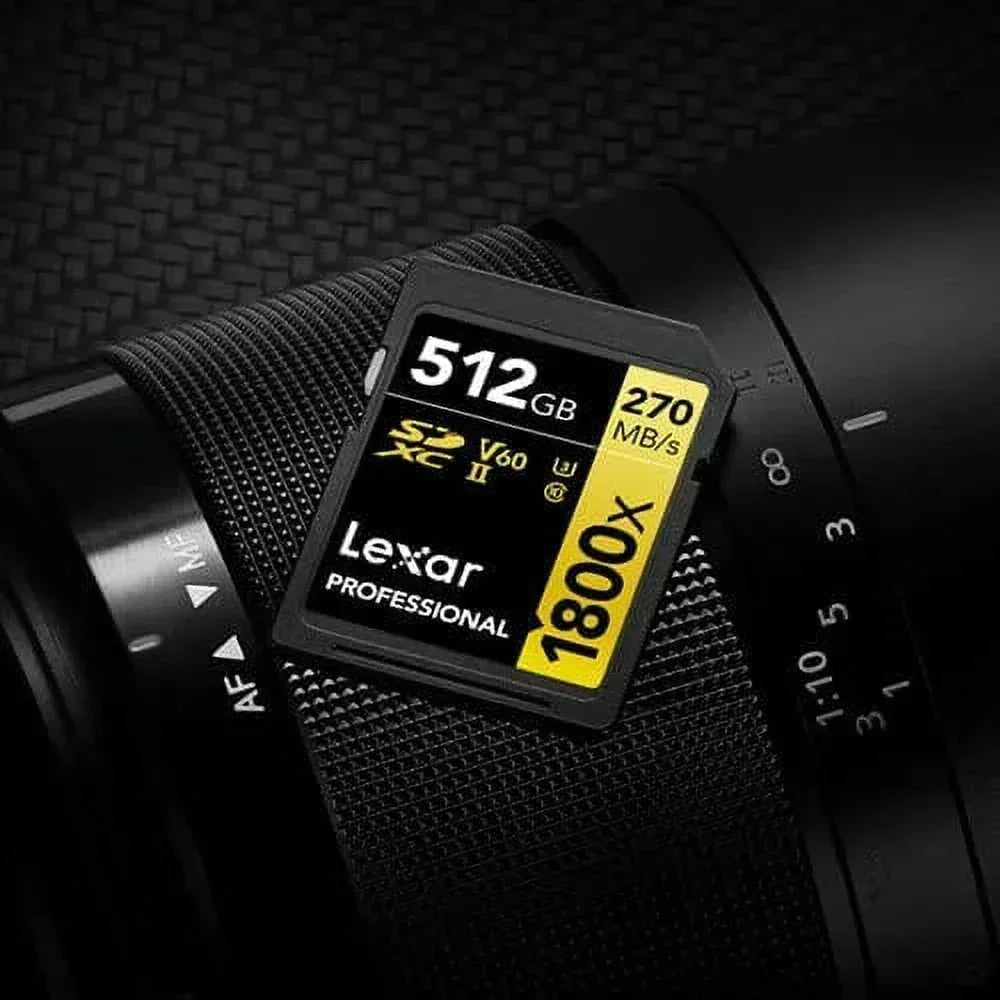 Lexar Professional 1800x UHS-II SDXC Memory Card 512GB (GOLD Series) Guards On Duty Security