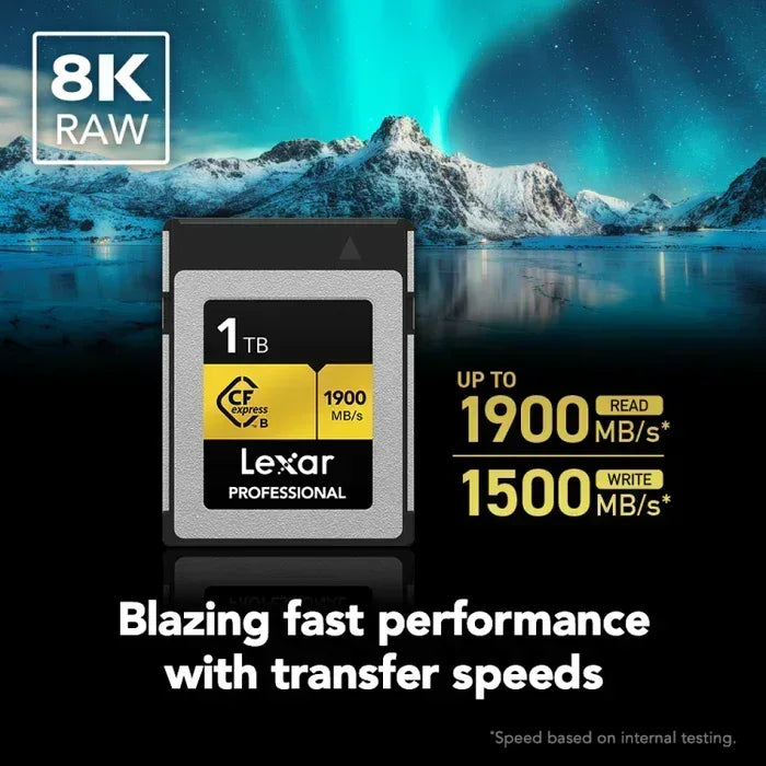 Lexar Professional 1Tb Gold CFexpress Type B Card Guards On Duty Security
