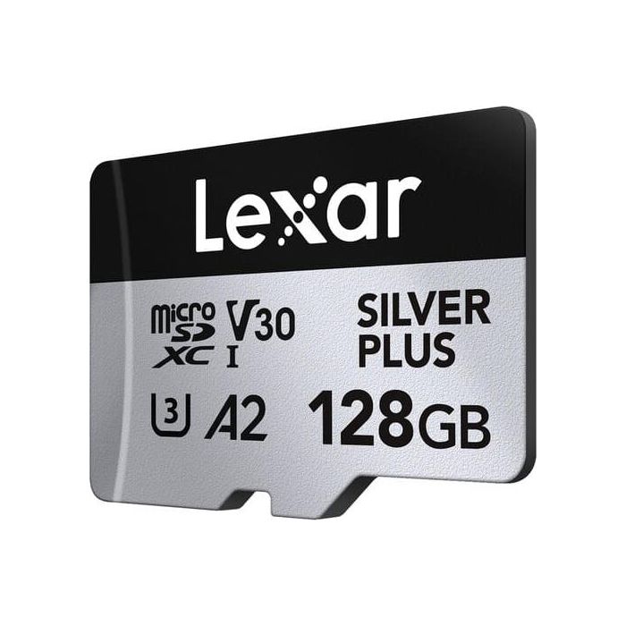 Lexar Professional SILVER PLUS UHS-I microSDXC Card - 128GB, 205MB/s
