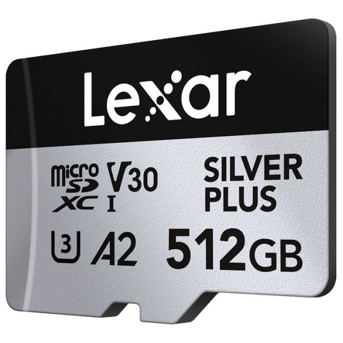 Lexar Professional SILVER PLUS UHS-I microSDXC Card - 512GB, 205MB/s
