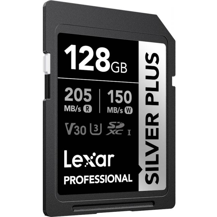 Lexar Professional Silver Plus UHS-I SDXC Memory Card - 128GB, 205mb/s - Guards On Duty Shop