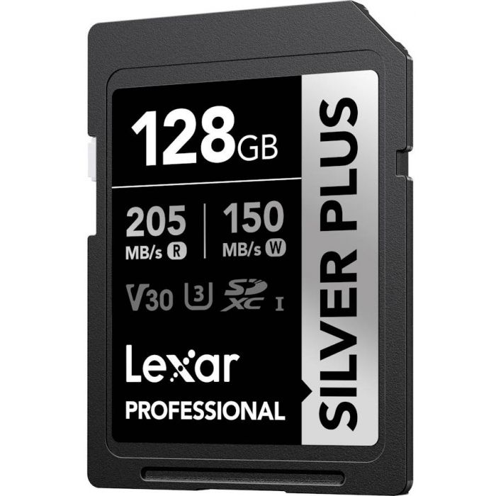 Lexar Professional Silver Plus UHS-I SDXC Memory Card - 128GB, 205mb/s - Guards On Duty Shop