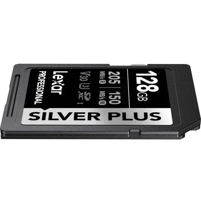 Lexar Professional Silver Plus UHS-I SDXC Memory Card - 128GB, 205mb/s Guards On Duty Security