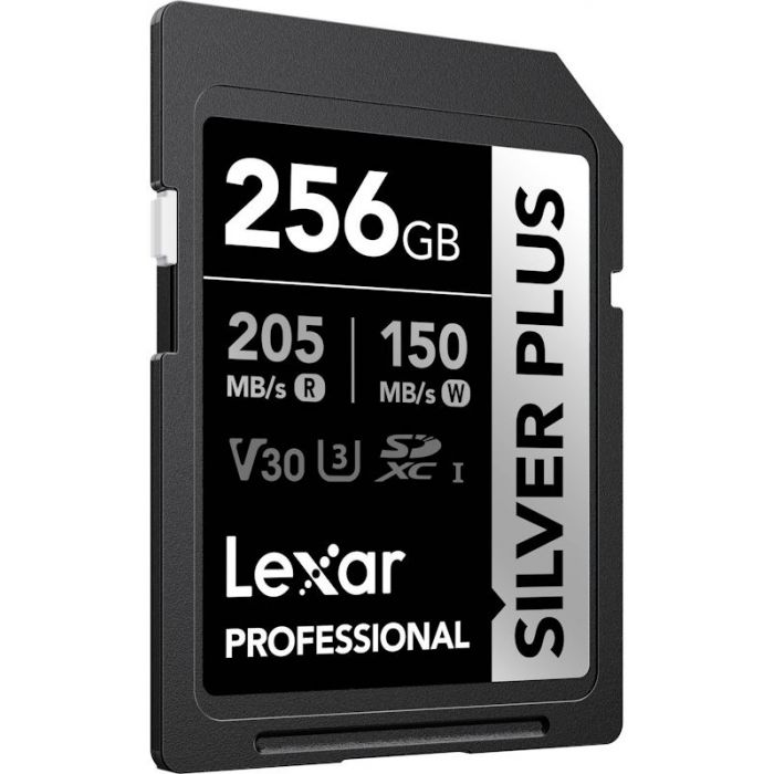Lexar Professional Silver Plus UHS-I SDXC Memory Card - 256GB, 205MB/s - Guards On Duty Shop