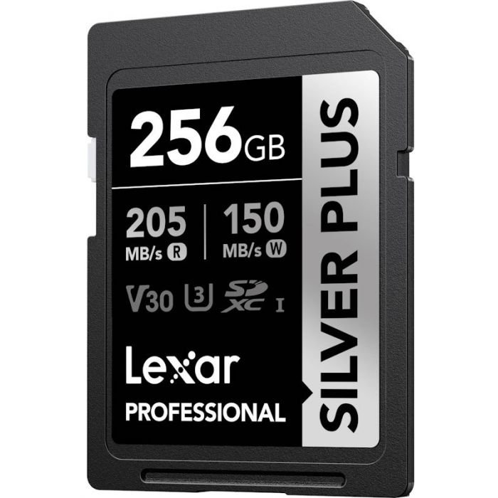 Lexar Professional Silver Plus UHS-I SDXC Memory Card - 256GB, 205MB/s - Guards On Duty Shop