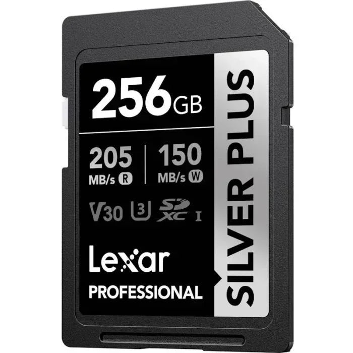Lexar Professional Silver Plus UHS-I SDXC Memory Card - 256GB, 205MB/s Guards On Duty Security