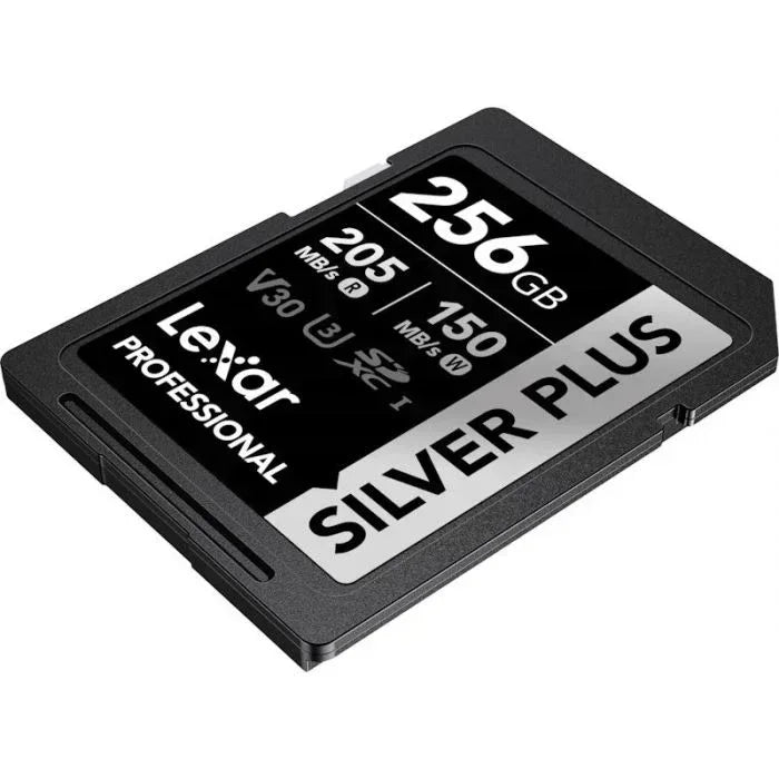 Lexar Professional Silver Plus UHS-I SDXC Memory Card - 256GB, 205MB/s Guards On Duty Security