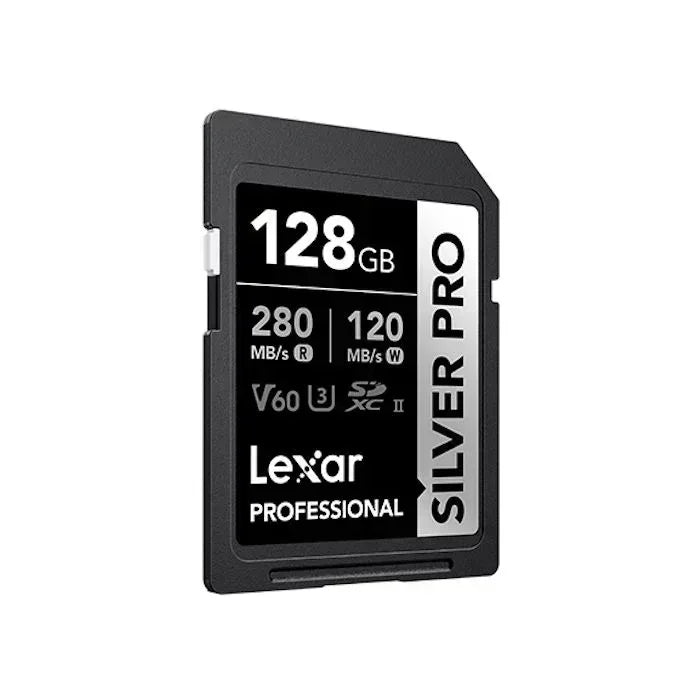 Lexar Professional SILVER PRO SDXC UHS-II Memory Card - 128GB, 280MB/s Guards On Duty Security