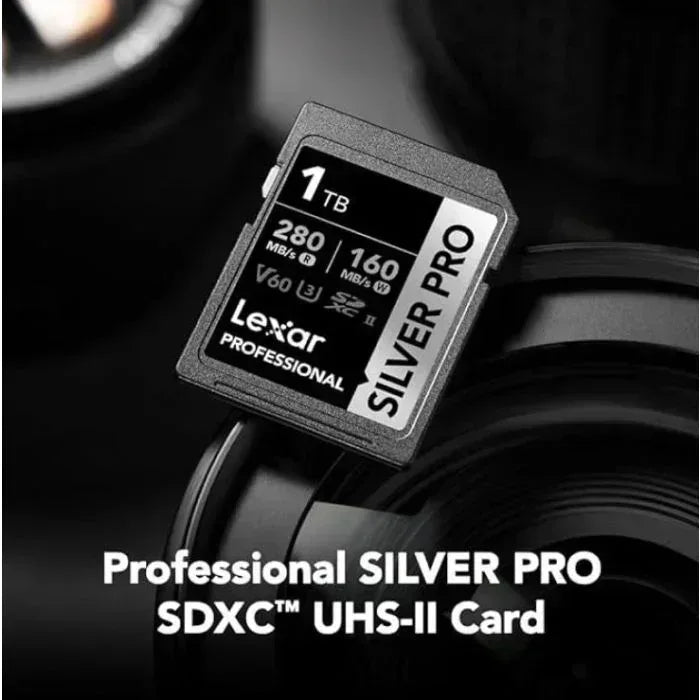 Lexar Professional SILVER PRO SDXC UHS-II Memory Card - 1TB, 280MB/s Guards On Duty Security