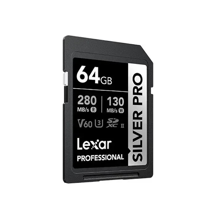 Lexar Professional SILVER PRO SDXC UHS-II Memory Card - 64GB, 280MB/s Guards On Duty Security