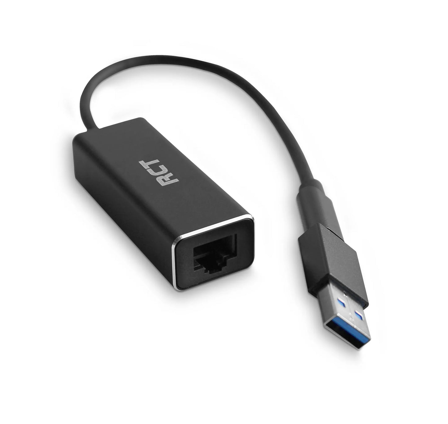 RCT USB 3.0 type Gigabit ethernet adapter with C & A converter.