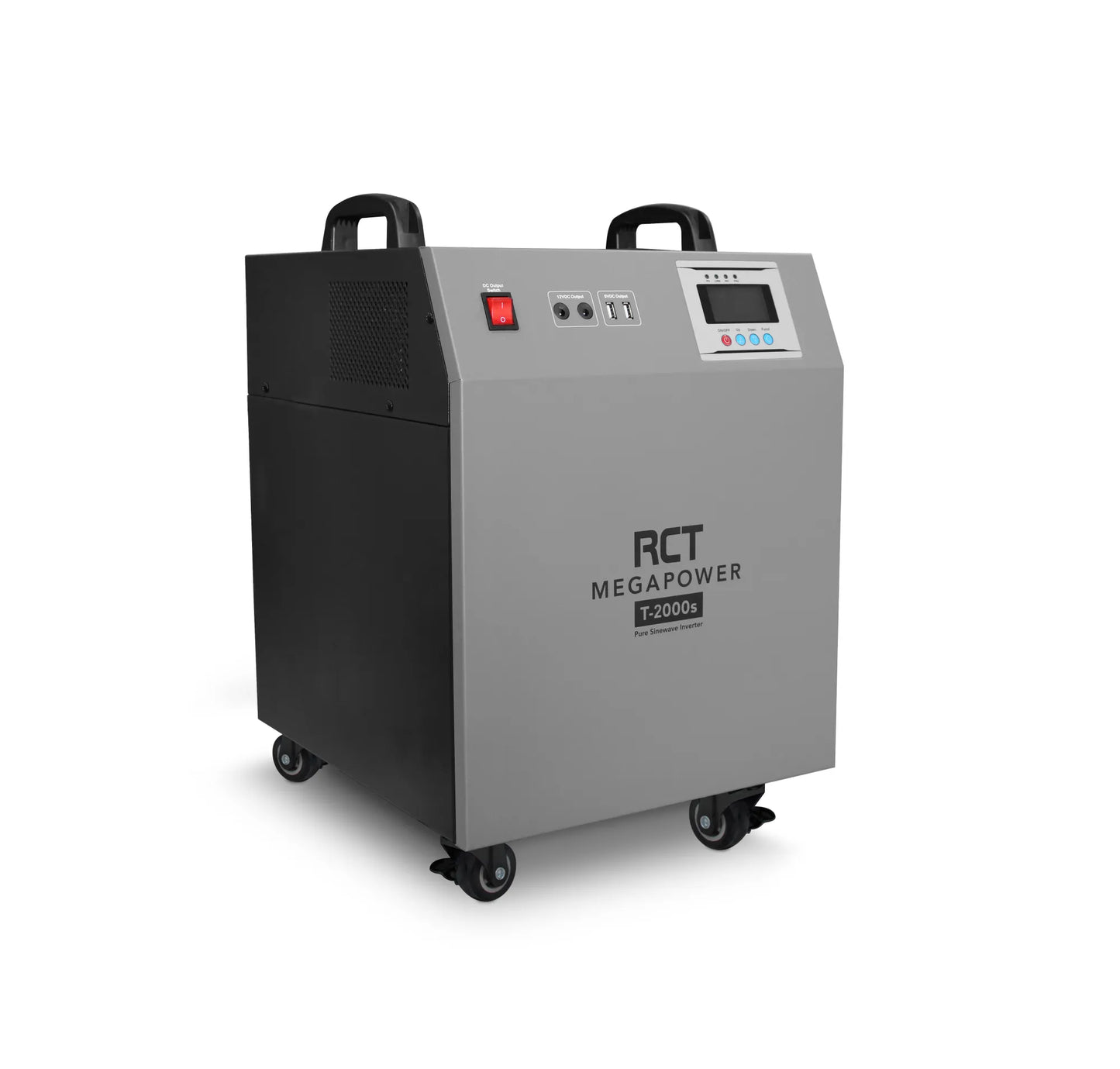 RCT 2KVA/2000W LINE INTERACTIVE UPS INVERTER TROLLEY WITH 2 X 100AH BATTERIES (Warranty Electronics- 1 year; Battery 6 Month)