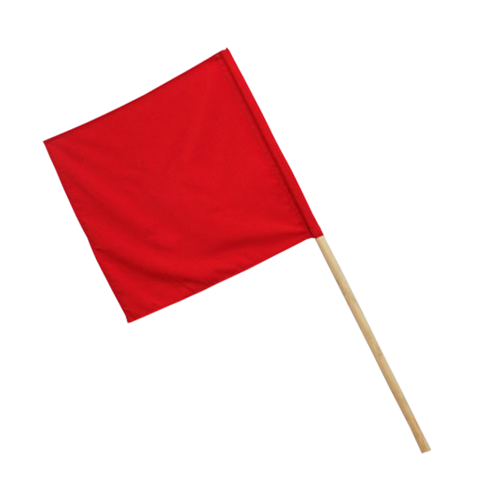 Pinnacle RED FLAG Wooden Handle (Pack of 2)