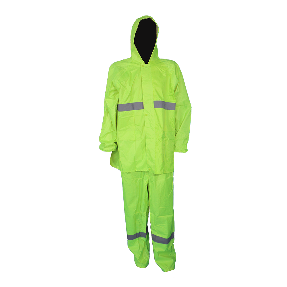 Pinnacle Oxford Rubberised Rain Suit Lime with Reflective (S – 2XL)