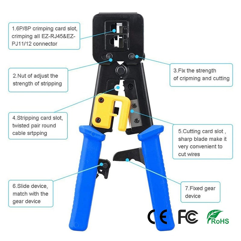 NAT Security - CRIMPER FOR RJ45 PASS-THROUGH CONNECTORS