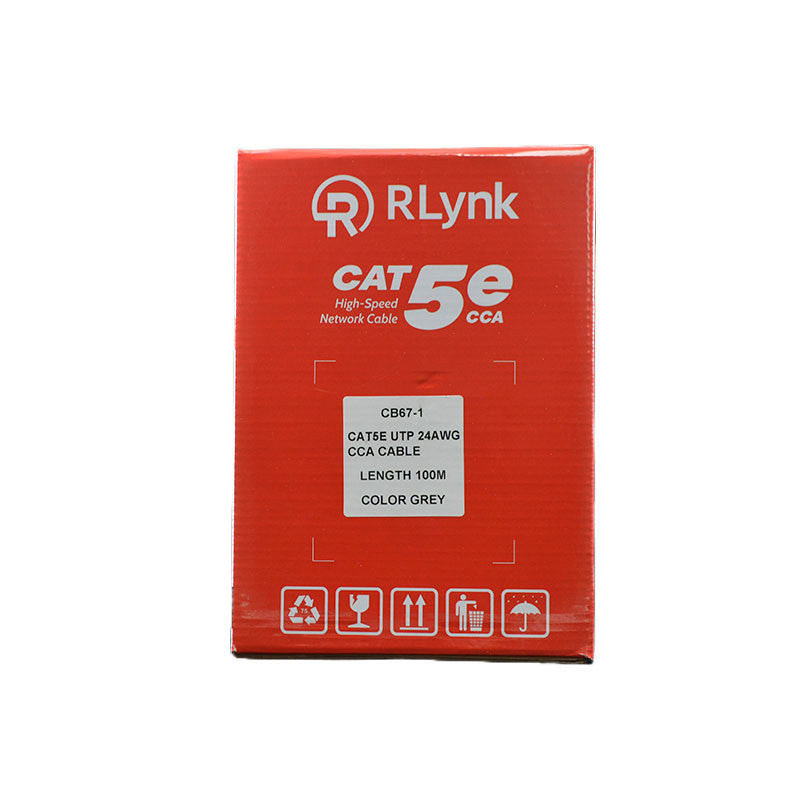 RLynk CAT5 UTP CCA Cable 0.50mm 100m pull box
