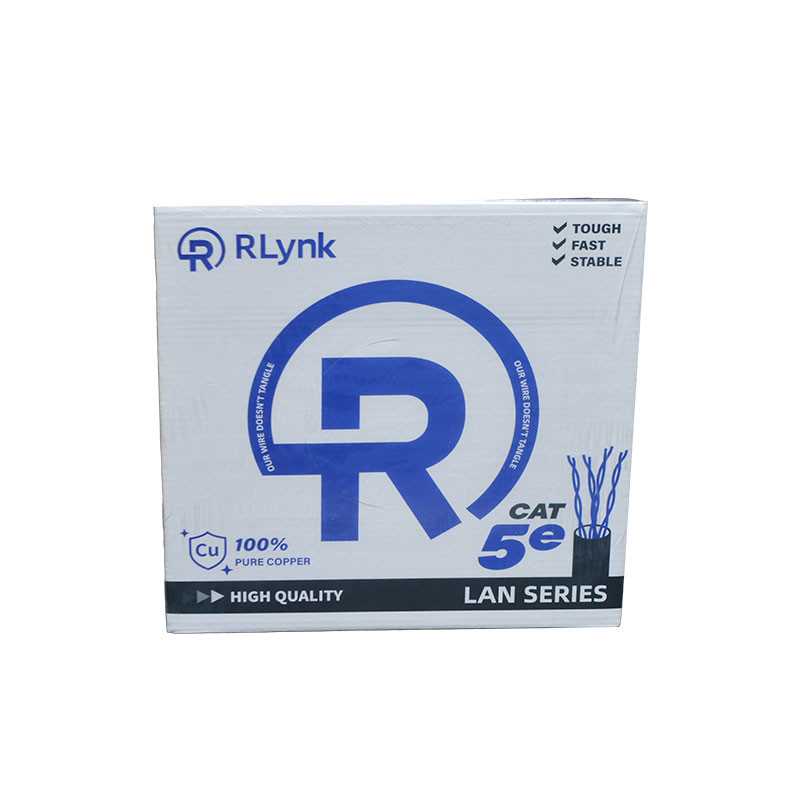 RLynk CAT5E Solid Copper UTP Cable 0.5mm 305 m Reelex box