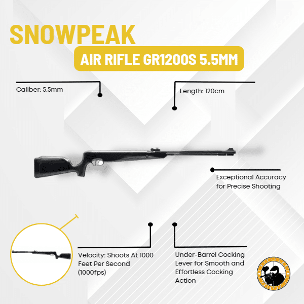 Artemis SnowPeak GR1200S 5.5mm Black - Guards On Duty Shop