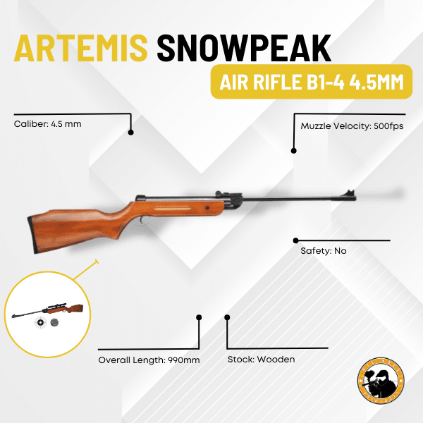 Artemis SnowPeak B1 4 4.5mm Wood - Guards On Duty Shop