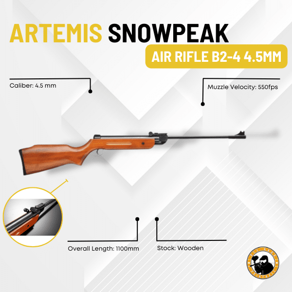 Artemis SnowPeak B2-4 4.5mm Wood - Guards On Duty Shop